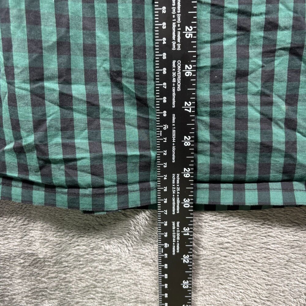 Draper James RSVP Women Midi Skirt Paperbag Buffalo Plaid Green Black XL M282 - Picture 6 of 8